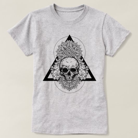 Sacred Geometry Skull T-shirt (Design voorkant)