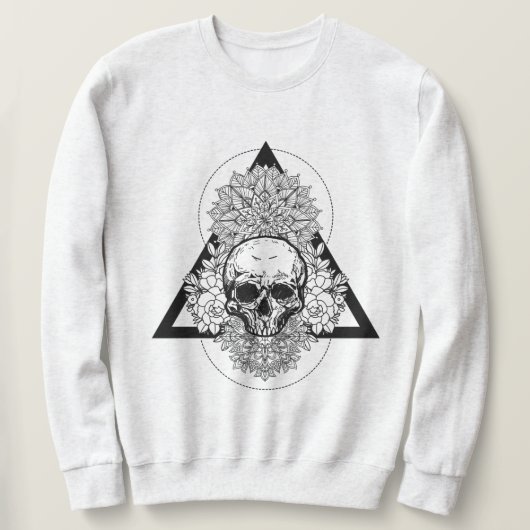 Sacred Geometry Skull Trui (Design voorkant)