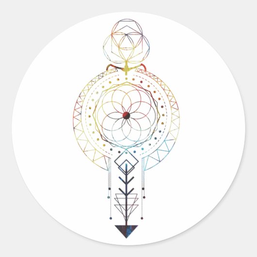 Sacred Geometry Sticker (Voorkant)
