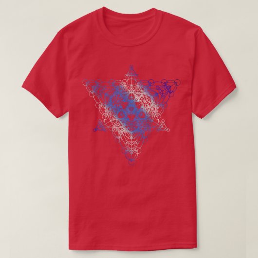 Sacred Geometry Super Tesseract T-shirt (Design voorkant)