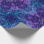 Sacred Geometry Symbols in Mandala seamless patter Cadeaupapier (Hoek)