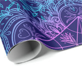 Sacred Geometry Symbols in Mandala seamless patter Cadeaupapier (Rol Hoek)