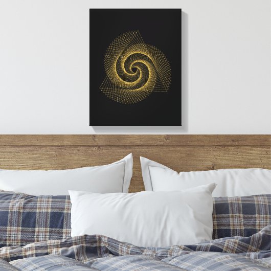 Sacred Geometry-symbool Canvas Afdruk (Insitu (Slaapkamer))