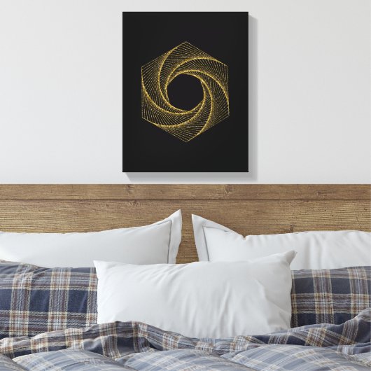Sacred Geometry-symbool Canvas Afdruk (Insitu (Slaapkamer))