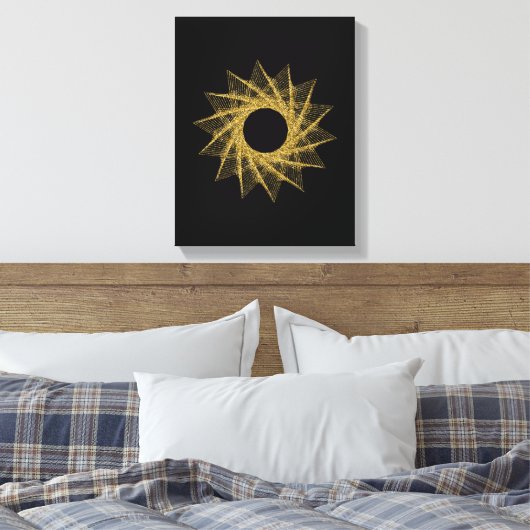 Sacred Geometry-symbool Canvas Afdruk (Insitu (Slaapkamer))