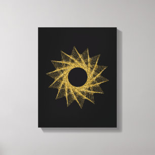 Sacred Geometry-symbool Canvas Afdruk