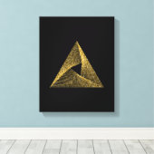 Sacred Geometry-symbool Canvas Afdruk (Insitu (Houten vloer))