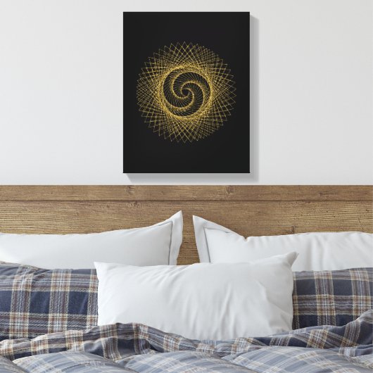 Sacred Geometry-symbool Canvas Afdruk (Insitu (Slaapkamer))