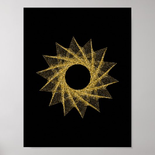 Sacred Geometry-symbool Poster (Voorkant)