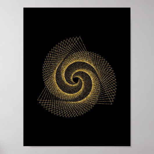 Sacred Geometry-symbool Poster (Voorkant)