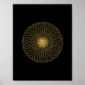 Sacred Geometry-symbool Poster (Voorkant)