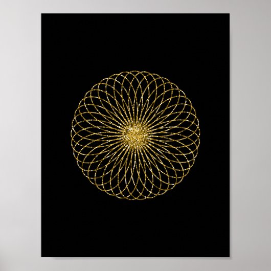 Sacred Geometry-symbool Poster (Voorkant)