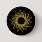 Sacred Geometry-symbool Ronde Button 5,7 Cm (Voorkant)