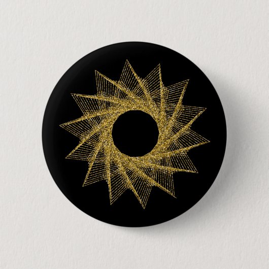Sacred Geometry-symbool Ronde Button 5,7 Cm (Voorkant)