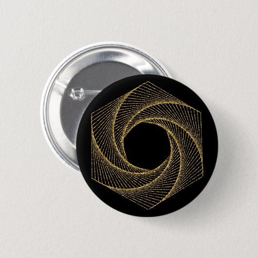 Sacred Geometry-symbool Ronde Button 5,7 Cm (Voorkant /achterkant)
