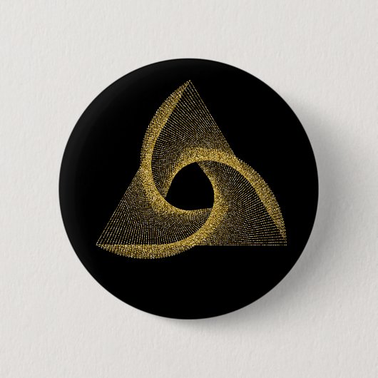 Sacred Geometry-symbool Ronde Button 5,7 Cm (Voorkant)