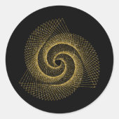 Sacred Geometry-symbool Ronde Sticker (Voorkant)