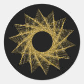 Sacred Geometry-symbool Ronde Sticker (Voorkant)