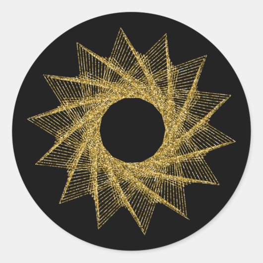 Sacred Geometry-symbool Ronde Sticker (Voorkant)