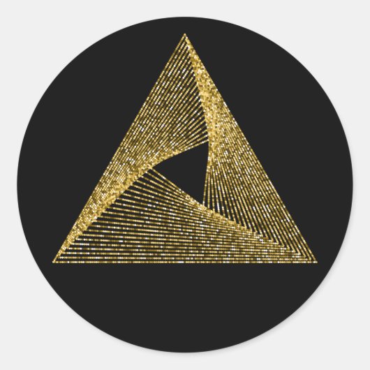 Sacred Geometry-symbool Ronde Sticker (Voorkant)