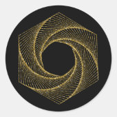 Sacred Geometry-symbool Ronde Sticker (Voorkant)