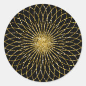 Sacred Geometry-symbool Ronde Sticker (Voorkant)