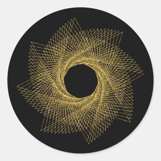 Sacred Geometry-symbool Ronde Sticker (Voorkant)
