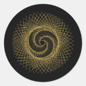 Sacred Geometry-symbool Ronde Sticker (Voorkant)