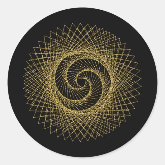 Sacred Geometry-symbool Ronde Sticker (Voorkant)