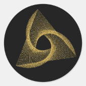 Sacred Geometry-symbool Ronde Sticker (Voorkant)