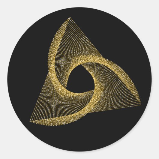 Sacred Geometry-symbool Ronde Sticker (Voorkant)