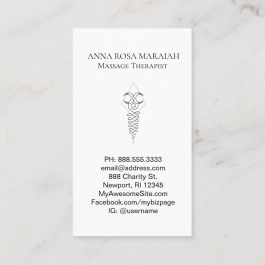 *~* Sacred Geometry Verlichting Nirvana Pastel Visitekaartje (Achterkant)