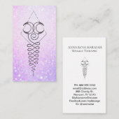 *~* Sacred Geometry Verlichting Nirvana Pastel Visitekaartje (Voorkant / Achterkant)