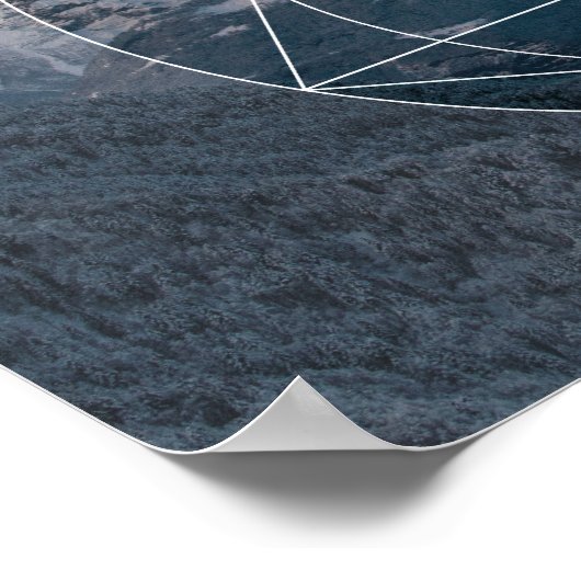 Sacred Geometry vs. The Mountains Poster (Hoek)