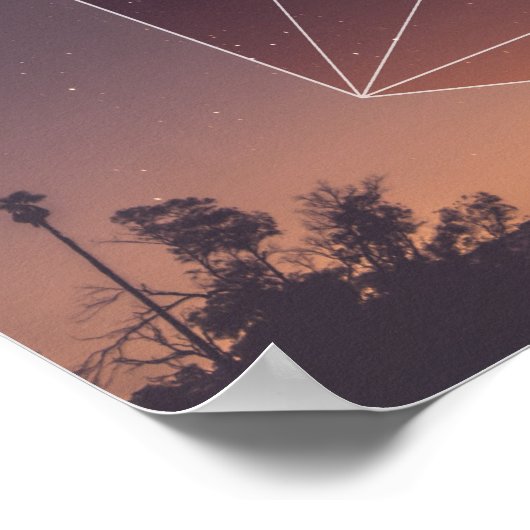 Sacred Geometry vs. The Nights Sky Poster (Hoek)