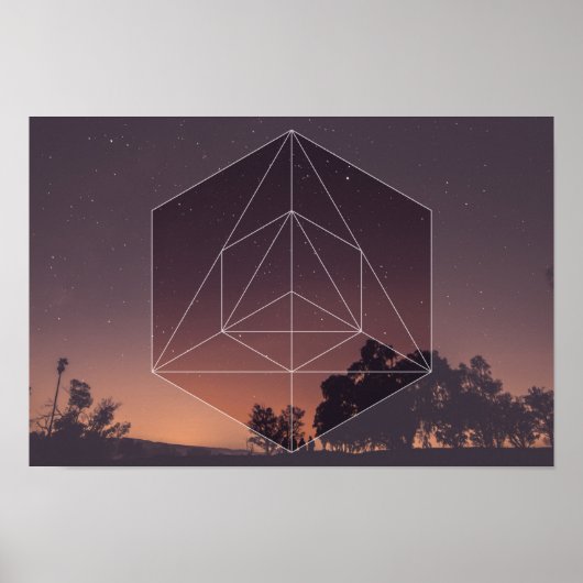 Sacred Geometry vs. The Nights Sky Poster (Voorkant)