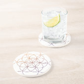 Sacred Geometry Zandsteen Onderzetter (Zijkant)