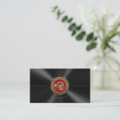Sacred Golden Scorpion Red Visitekaartje (Staand voorkant)