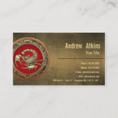 Sacred Golden Scorpion Red Visitekaartje (Achterkant)