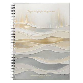 Sacred Golden Waves Journal Notitieboek