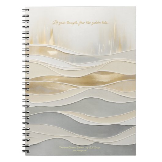 Sacred Golden Waves Journal Notitieboek (Voorkant)