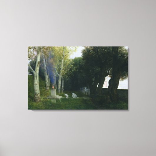 Sacred Grove, 1886 Canvas Afdruk (Voorkant)