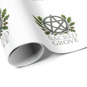 Sacred Grove Pentagram Wiccan Cadeaupapier (Rol Hoek)