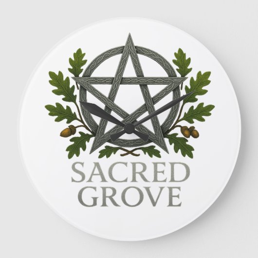 Sacred Grove Wall Clock Grote Klok (Voorkant)