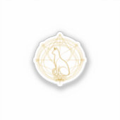 Sacred guardian feline Temporary Tattoos Sticker (Voorkant)