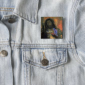 Sacred Heart, 1910 Vierkante Button 5,1 Cm (In situ)