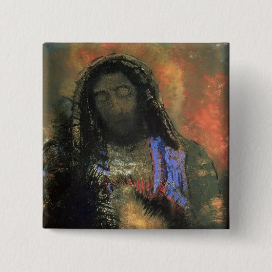 Sacred Heart, 1910 Vierkante Button 5,1 Cm (Voorkant)