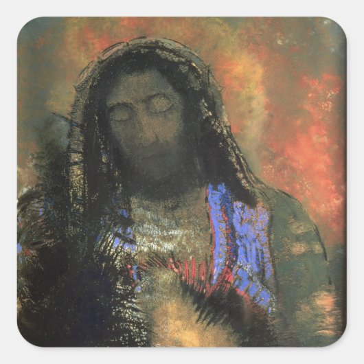 Sacred Heart, 1910 Vierkante Sticker (Voorkant)
