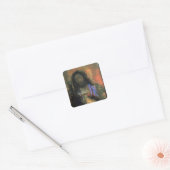 Sacred Heart, 1910 Vierkante Sticker (Envelop)