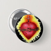 Sacred Heart 2 Ronde Button 5,7 Cm (Voorkant /achterkant)
